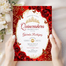 Search for elegant red quinceanera invitations 15th birthday