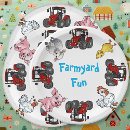 Search for farm animal plates Kids birthday party