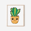 Search for cute cactus art Kawaii