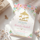 Search for vintage carousel invitations Merry go round