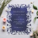 Search for snow white invitations Blue and white