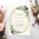 Search for pine cone wedding invitations Modern