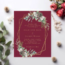 Search for budget friendly wedding invitations Burgundy
