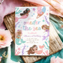 Search for oneder the sea invitations Mermaid party