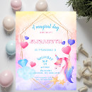 Search for purple fantasy invitations Unicorn