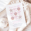 Search for coastal baby shower invitations Seashells