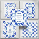 Search for spanish tile wedding invitations Traditional
