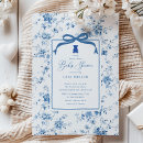 Search for blue toile invitations Vintage