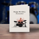 Search for drummer birthday cards Musician