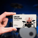 Search for drummer business cards Teacher
