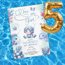 Search for dive into five birthday invitations Under the sea