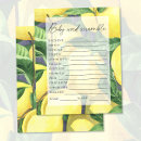 Search for lemon baby shower games Watercolor