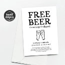 Search for free beer invitations Black and white