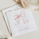 Search for pink bow napkins Coquette