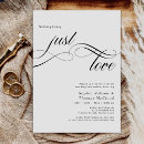Search for nontraditional invitations Classic elopement reception
