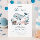 Search for ocean baby shower invitations Dolphin