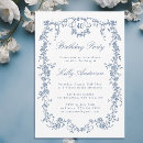 Search for french blue invitations Blue toile de jouy
