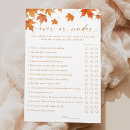 Search for fall bridal shower games Over or under