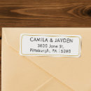 Search for gold border return address labels Simple