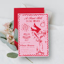 Search for wavy invitations Pink and red