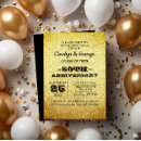 Search for 50th anniversary party invitations Glitter