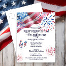 Search for independence day celebration invitations Patriotic
