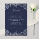 Search for midnight blue invitations Elegant