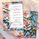 Search for stained glass invitations Blue