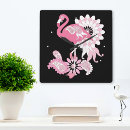 Search for whimsical pink flamingo art Tropical