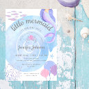 Search for little mermaid on the way invitations Ocean