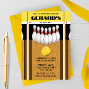 Search for bowling alley invitations Retro