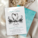 Search for swan bridal shower invitations Birds