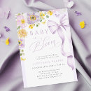 Search for purple and yellow baby shower invitations For her