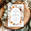 Search for autumn floral wedding invitations Modern
