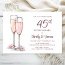Search for 45th wedding anniversary invitations Elegant