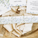 Search for floral wedding invitation belly bands Minimal