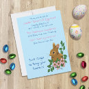 Search for pink easter invitations Rabbit