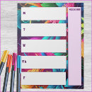 Search for weekly calendar notepads Floral