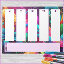Search for weekly calendar notepads Floral
