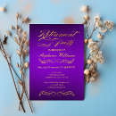 Search for purple and gold retirement invitations Retired