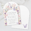 Search for pink and purple butterfly baby shower invitations Mother to be