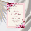 Search for burgundy blush floral wedding invitations Minimalist