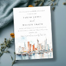 Search for destination anniversary invitations Modern elegant