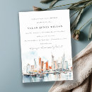 Search for skyline invitations Watercolor