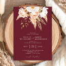 Search for boho burgundy wedding invitations Modern