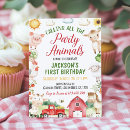 Search for barnyard party invitations Calling all party animals