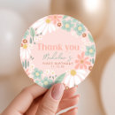 Search for first birthday favor stickers Cute