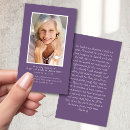 Search for wallet memorial cards Funeral memorial service