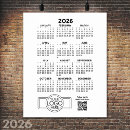 Search for black and white calendar posters Basic