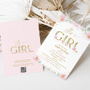 Search for whimsical baby girl shower invitations For her